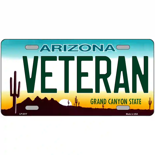 Veteran Arizona Metal Sign