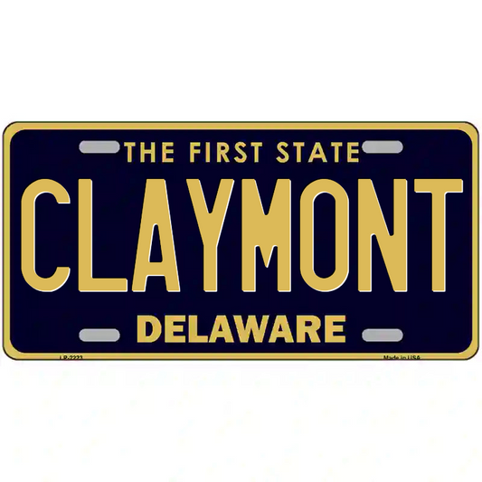 Claymont Delaware Metal Sign