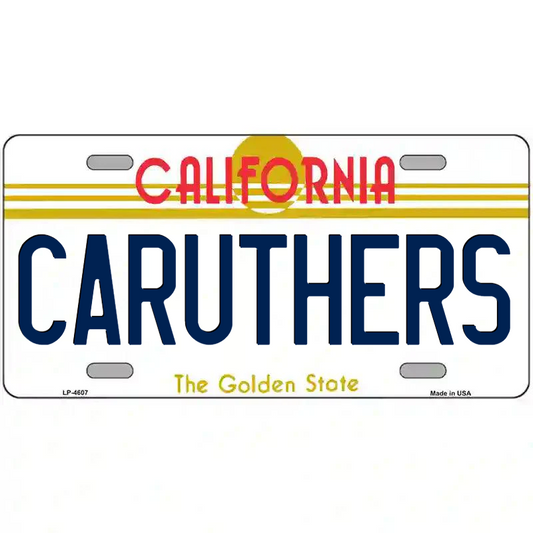 Caruthers California Metal Sign