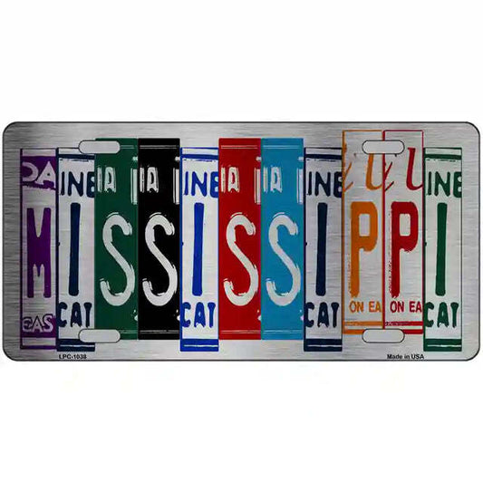 Mississippi License Plate Art Metal Sign