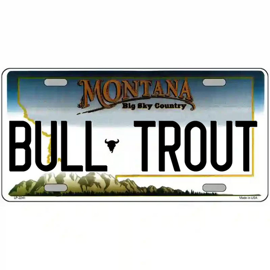 Bull Throat Montana Metal Sign