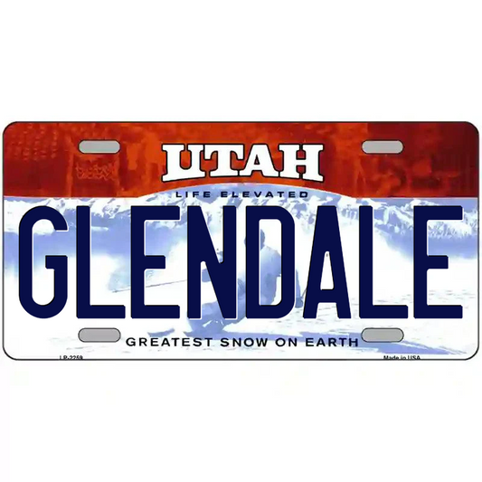 Glendale Utah Metal Sign