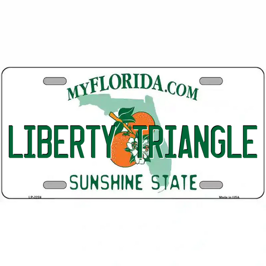 Liberty Triangle Florida Metal Sign