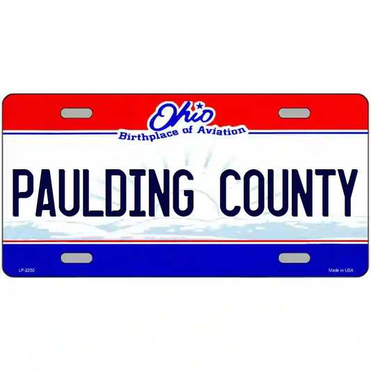Paulding County Ohio Metal Sign