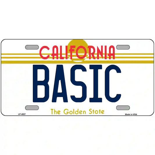 Basic California Metal Sign