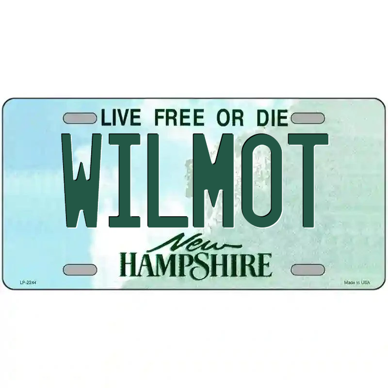 Wilmot New Hampshire Metal Sign