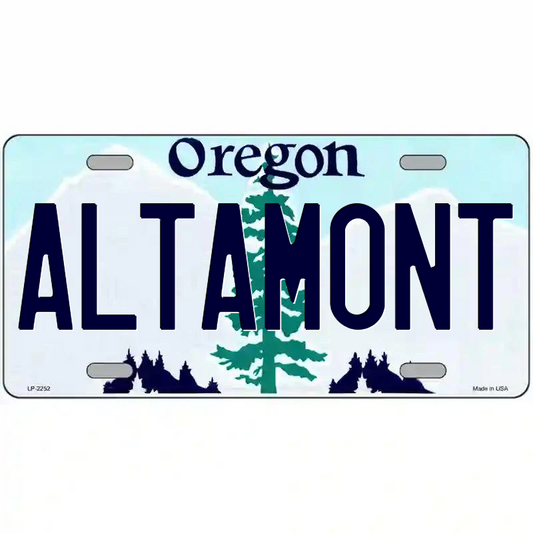 Altamont Oregon Metal Sign