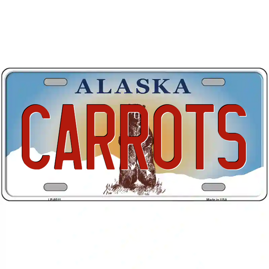 Carrots Alaska Metal Sign