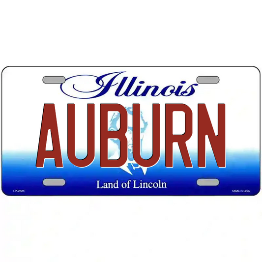 Auburn Illinois Metal SIgn