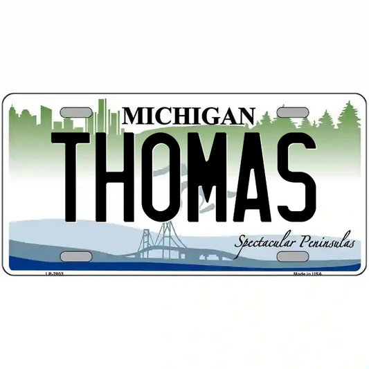 Thomas Michigan Metal Sign