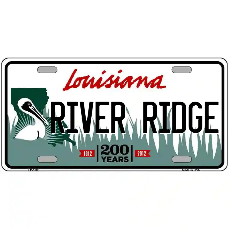 River Ridge Louisiana Metal Sign