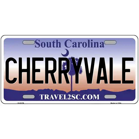 Cherryvale South Carolina Metal Sign