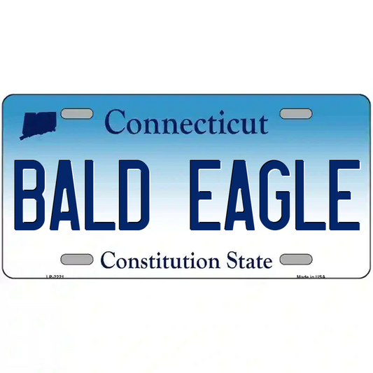 Bald Eagle Connecticut Metal Sign