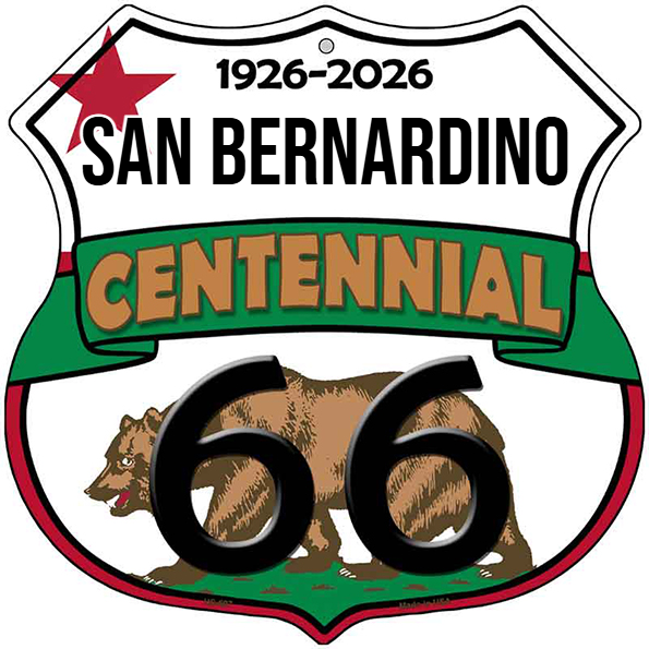 San Bernardino California Flag Route 66 Centennial Highway Shield Meta