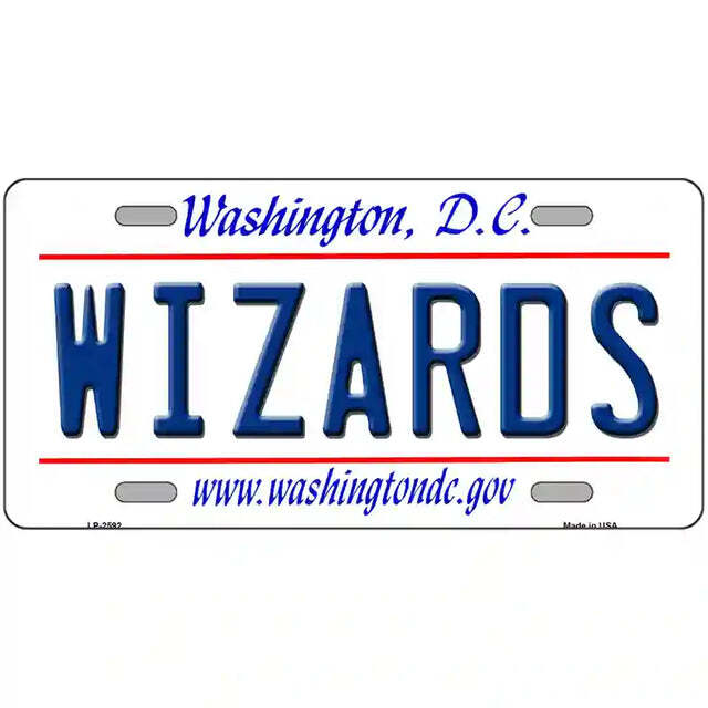 Wizards Washington DC Metal Sign