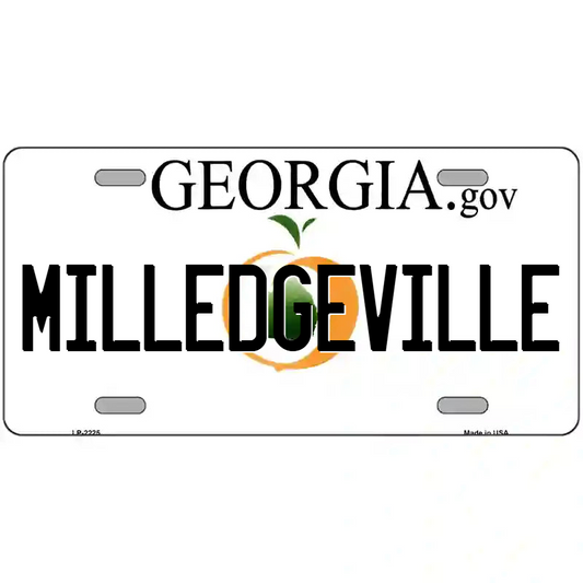 Milledgeville Georgia Metal Sign