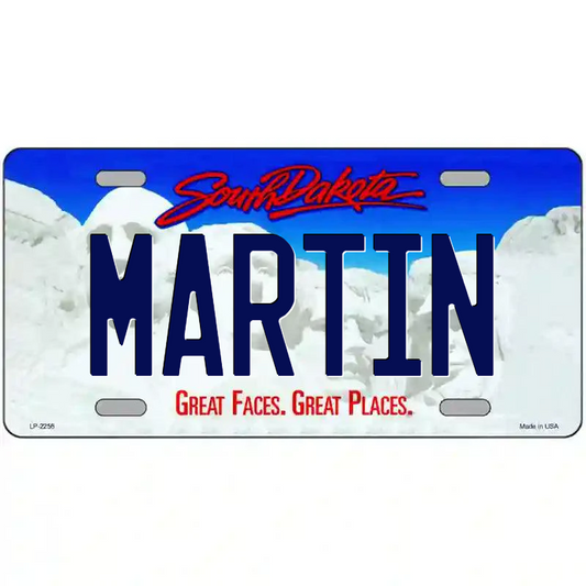 Martin South Dakota Metal Sign
