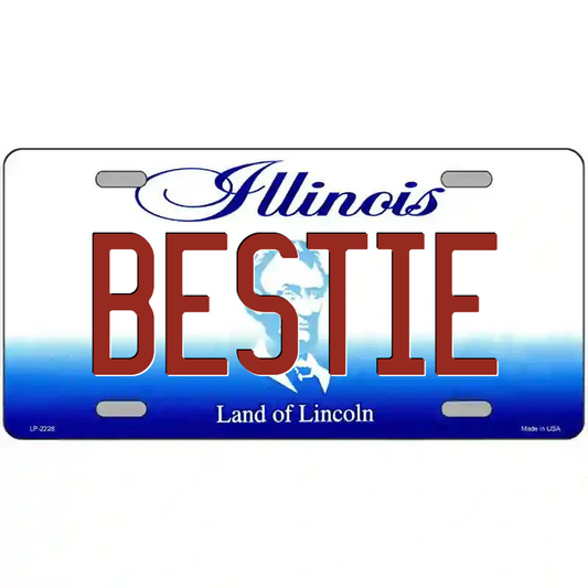 Bestie Illinois Metal Sign