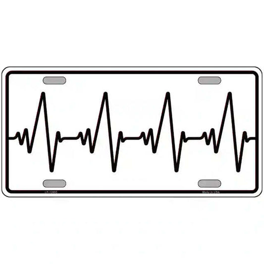 Heart Beats Metal Sign