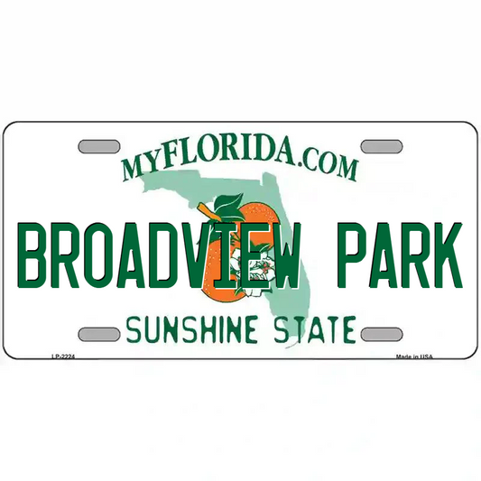 Broadview Park Florida Metal Sign