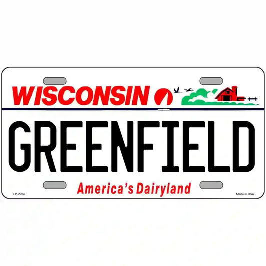 Greenfield Wisconsin Metal Sign