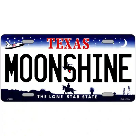 Moonshine Texas Metal Sign