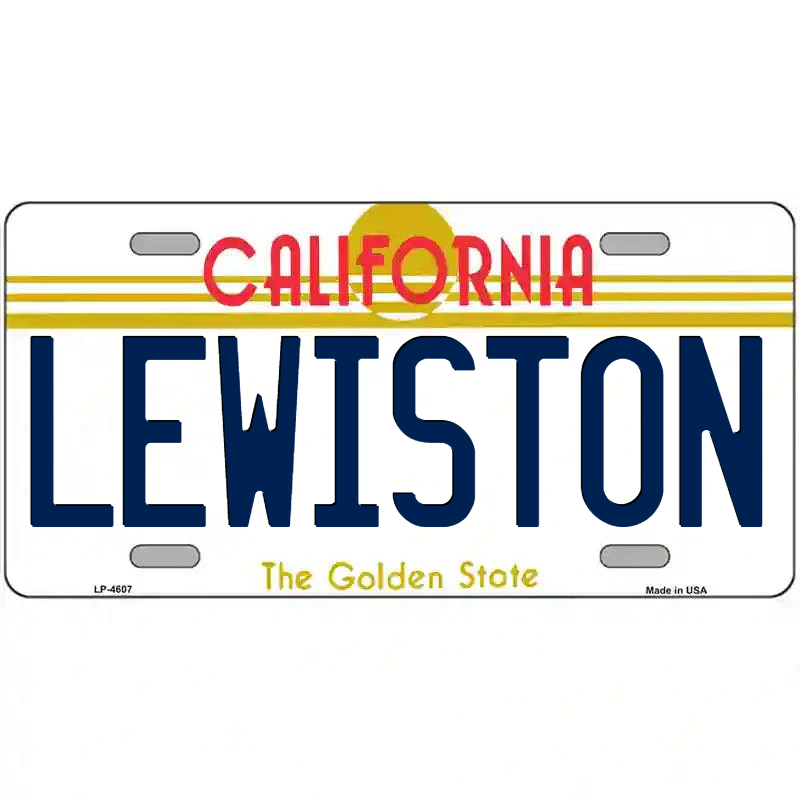 Lewiston California Metal Sign