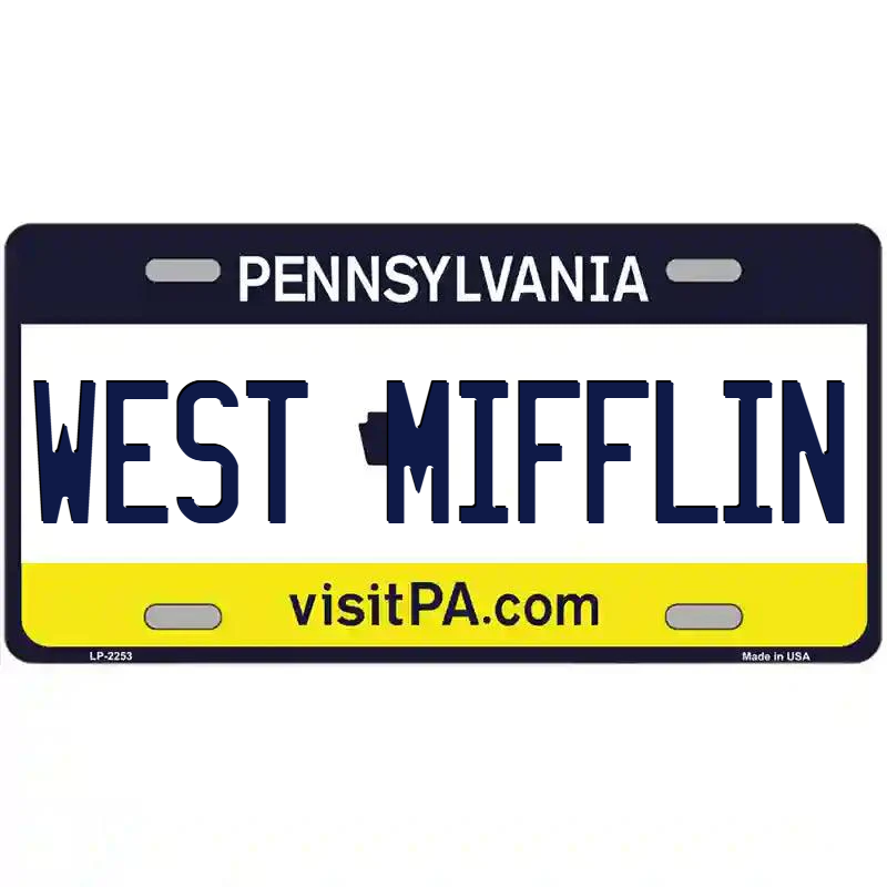 West Mifflin Pennsylvania Metal Sign