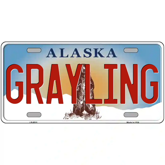 Grayling Alaska Metal Sign