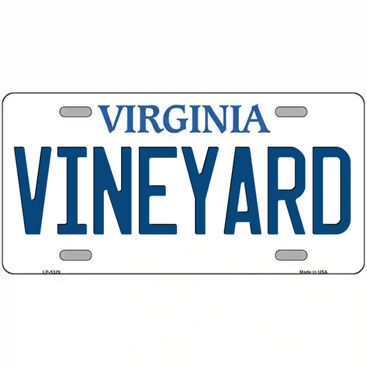 Vineyard Virginia Metal Sign
