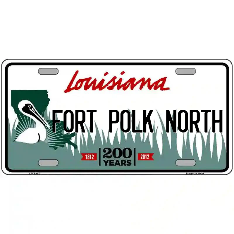 Fort Polk North Louisiana Metal Sign
