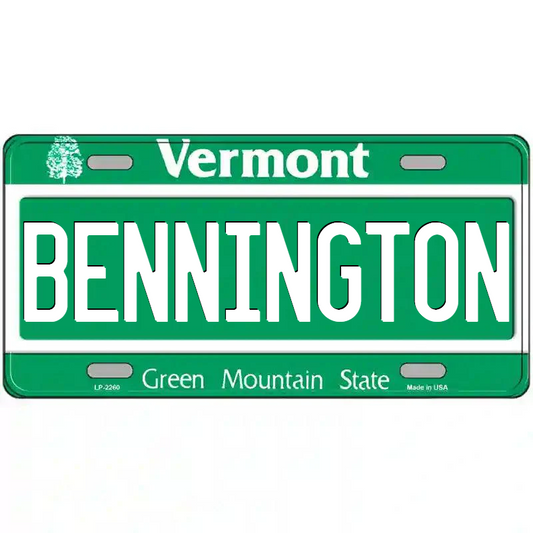 Bennington Vermont Metal Sign