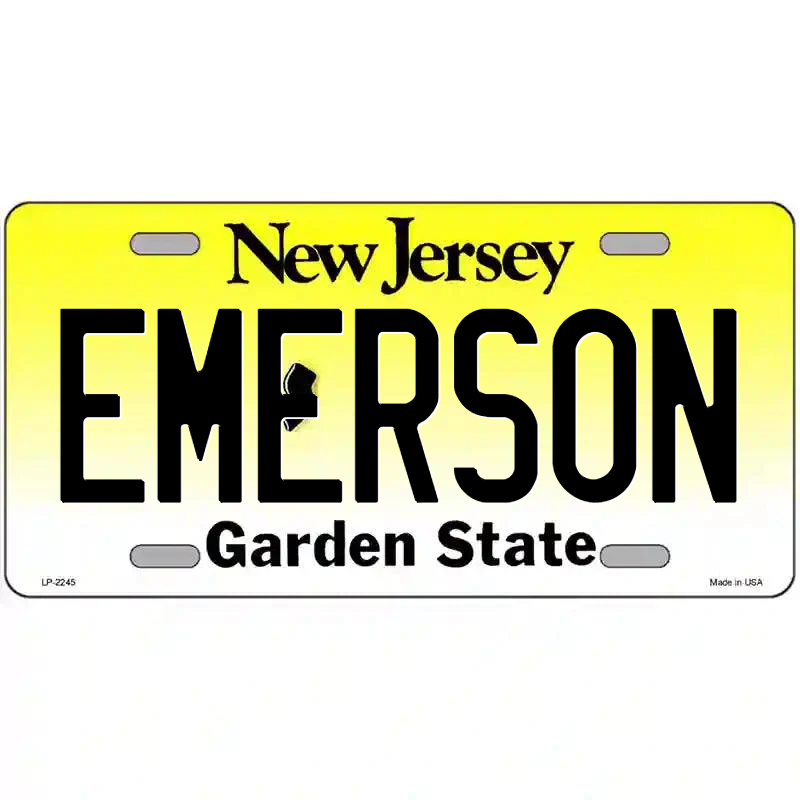 Emerson New Jersey Metal Sign