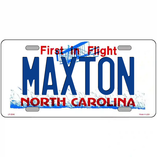 Maxton North Carolina Metal Sign