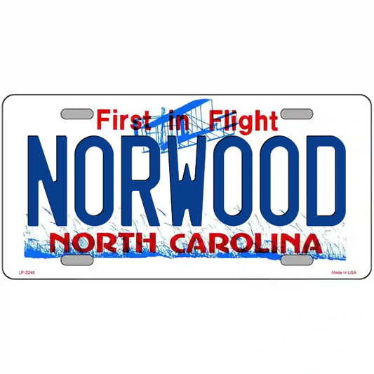 Norwood North Carolina Metal Sign