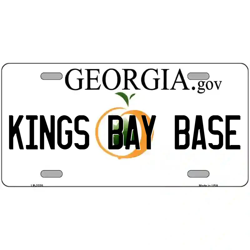 Kings Bay Base Georgia Metal Sign