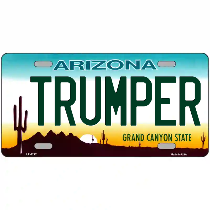 Trumper Arizona Metal Sign