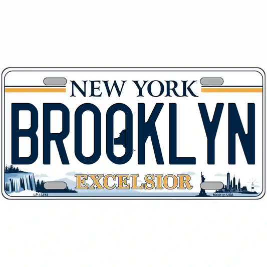Brooklyn New York Excelsior Metal Sign