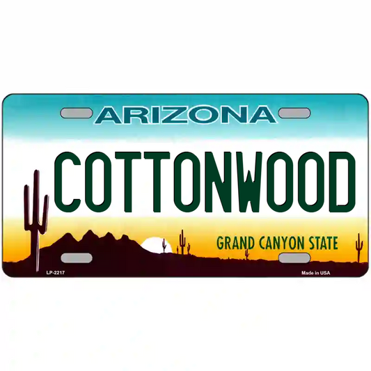 Cottonwood Arizona Metal Sign