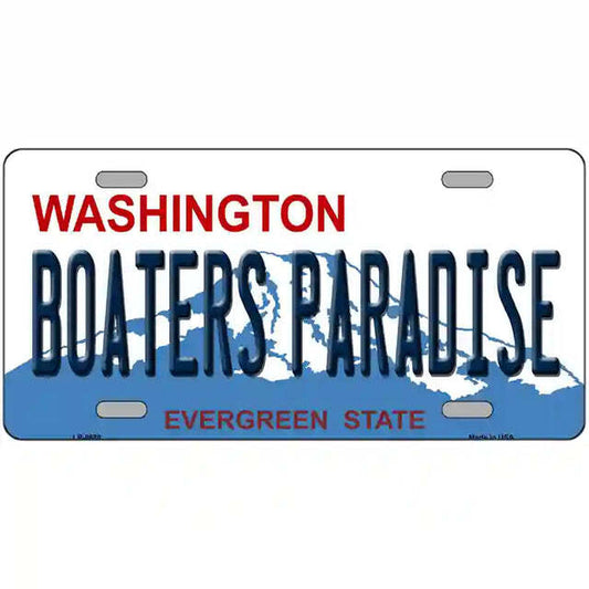 Boater's Paradise Washington Metal Sign