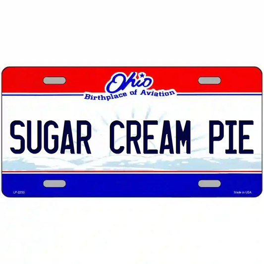 Sugar Cream Pie Ohio Metal Sign