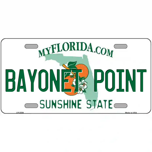 Bayonet Point Florida Metal Sign