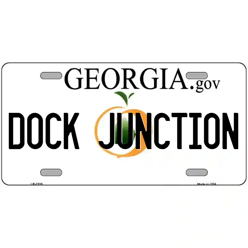 Dock Junction Georgia Metal Sign