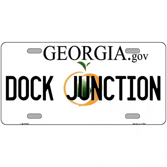 Dock Junction Georgia Metal Sign