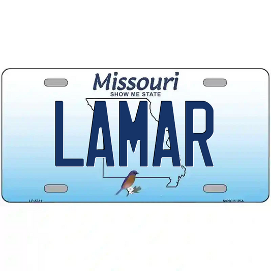 Lamar Missouri Metal Sign