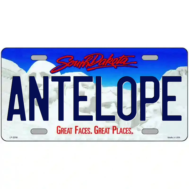 Antelope South Dakota Metal Sign