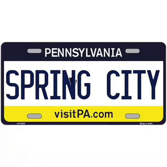 Spring City Pennsylvania Metal Sign