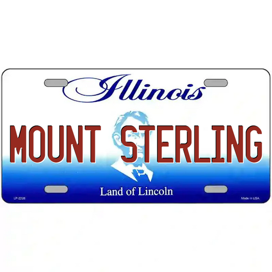 Mount Sterling Illinois Metal Sign