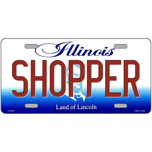 Shopper Illinois Metal Sign
