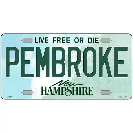 Pembroke New Hampshire Metal Sign
